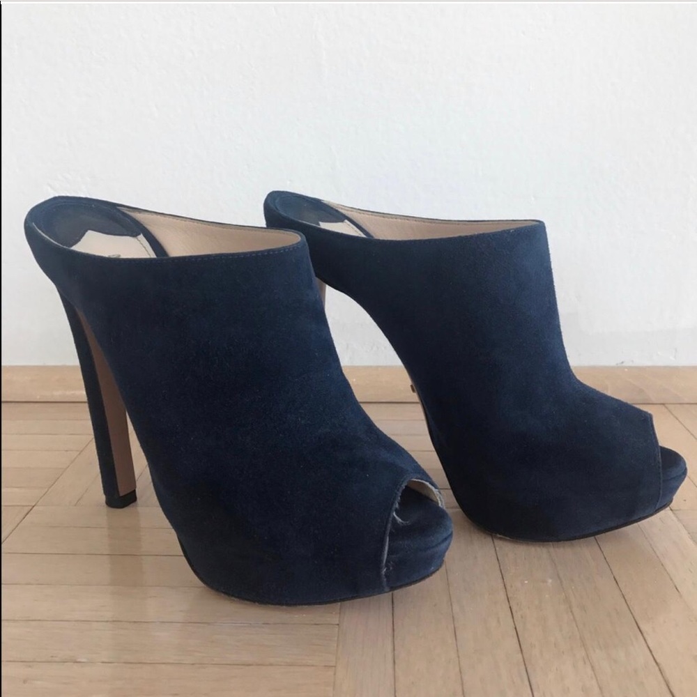 Prada suede mules